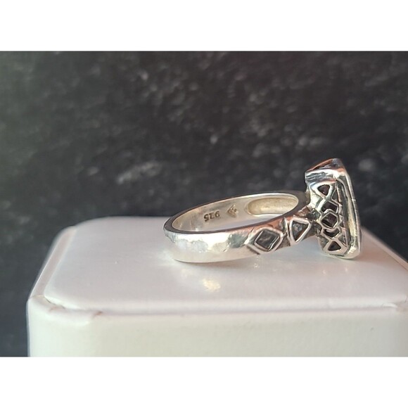 Silpada 925 Sterling Silver Garnet Solitaire Ring, Size US 6.25 Vintage - Picture 4 of 10